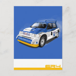 Cartão Postal Carro de Rally Metro 6R4