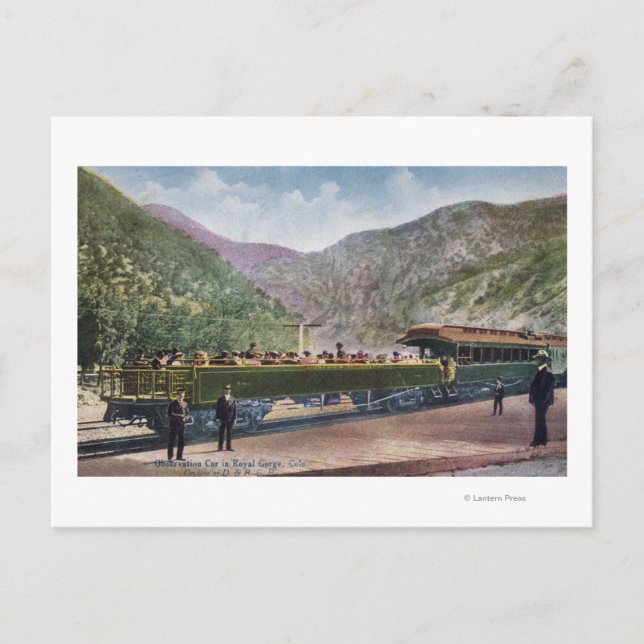 Cartão Postal Carro de Transporte Ferroviário de Observação (Frente)