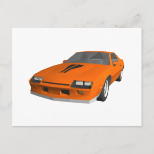 Cartão Postal Carro desportivo do anos 80 Camaro: Modelo 3D: