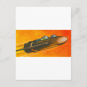 Cartão Postal Carro espacial