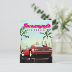 Cartão Postal carro esportivo Sacramento Califórnia