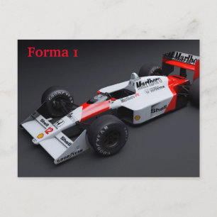 Cartão Postal Carro Forma 1