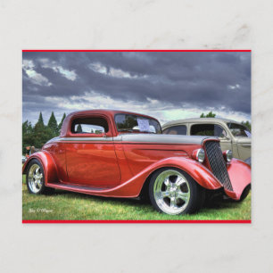 Cartão Postal Carro Hotrod Clássico