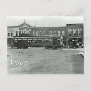 Cartão Postal Carro Interurbano em Ames, Iowa Postcard