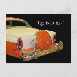 Cartão Postal Carro Merc antigo - personalize-o