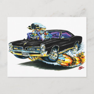 Cartão Postal Carro preto GTO 1966-67