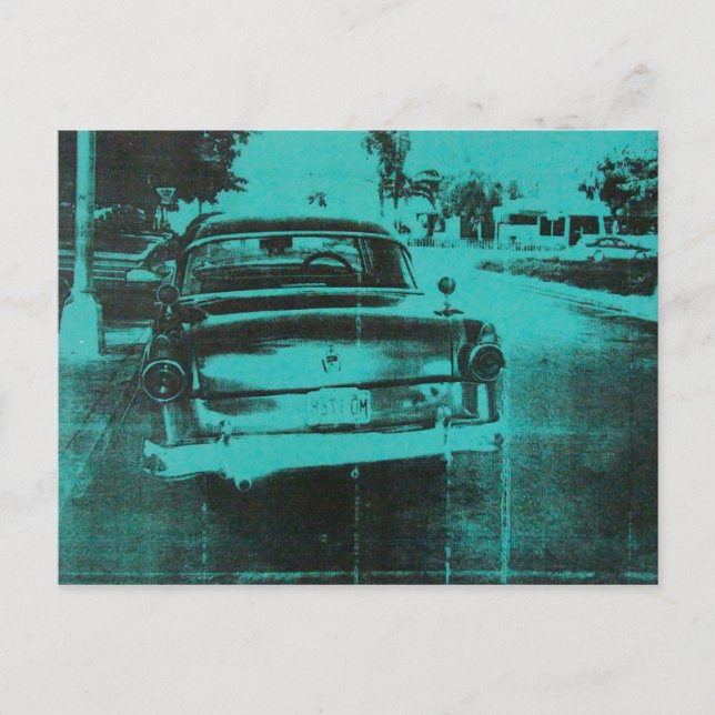 Cartão Postal Carro verde (Frente)