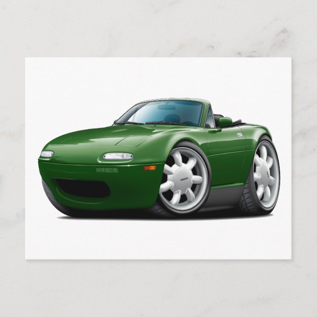 Cartão Postal Carro Verde Miata 1990-98 (Frente)