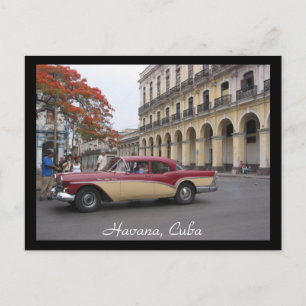 Cartão Postal carro vintage havana