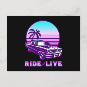 Cartão Postal Carro vintage Mecânico Mecânico Ideia Retroativa d