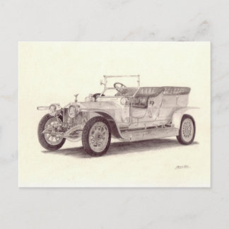Cartão Postal Carro vintage: Rolls Royce Silver Ghost