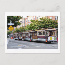 Cartão Postal Carros a cabo de São Francisco, CA