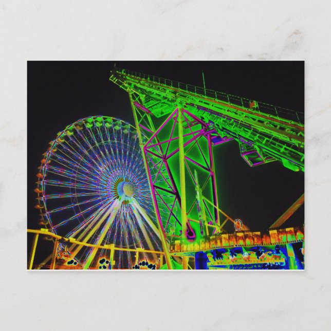 Cartão Postal Carros Coloridos (Frente)