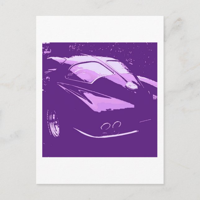 Cartão Postal Carros de janela de divisão clássicos (Frente)