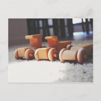 Cartão Postal Carros de madeira