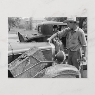 Cartão Postal Carros de Trabalhadores Migrantes de Fruta, 1940