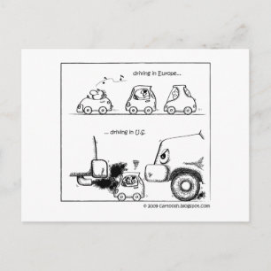 Cartão Postal Carros inteligentes nos Estados Unidos