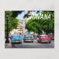 Carros retrorreflectores na rua Havana
