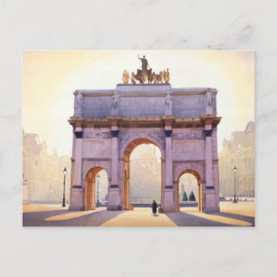 Cartão Postal Carrossel "Andando a Luz" em Paris
