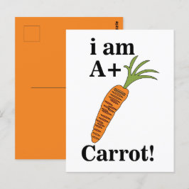 Cartão Postal Carrot, eu sou um Carrot Engraçado