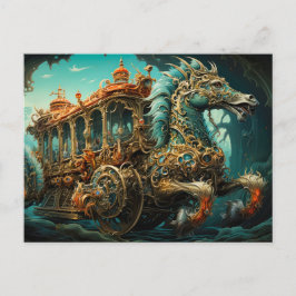 Cartão Postal Carruagems De Ornamentados De Pulverização De Cava