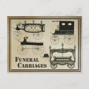Cartão Postal Carruagems Funerais Antigas