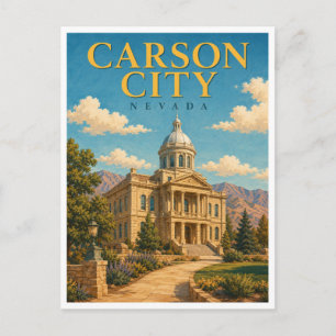 Cartão Postal Carson City Nevada State Capitol GeoSaga