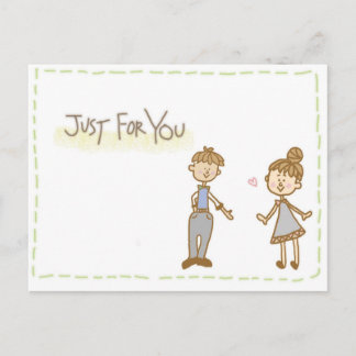 Cartão Postal carta de amor