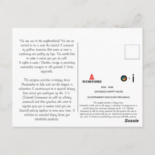 Cartão Postal Carta de boas-vindas