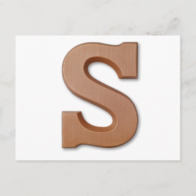 Cartão Postal Carta de chocolate S (Frente)