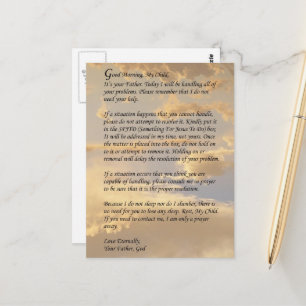 Cartão Postal Carta de Deus