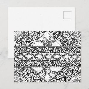 CARTÃO POSTAL CARTA POSTAL II MALHA CABELO BRANCO