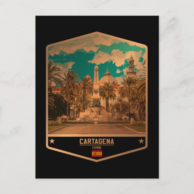 Cartão Postal Cartagena (Frente)