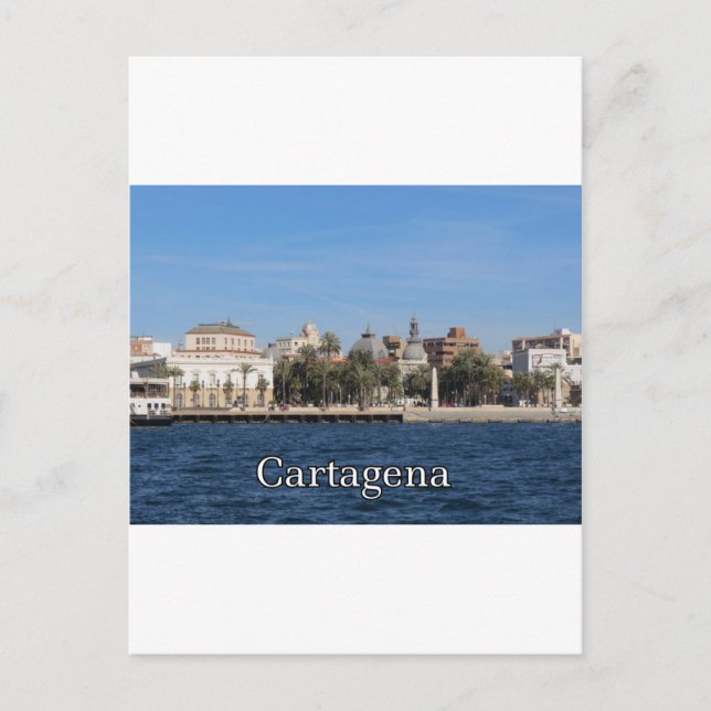 Cartão Postal Cartagena souvenir e presente (Frente)