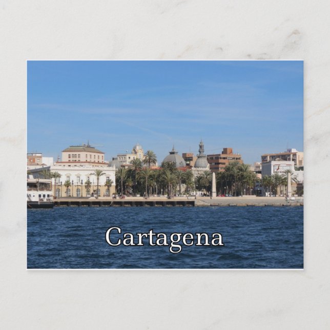 Cartão Postal Cartagena souvenir e presente (Frente)