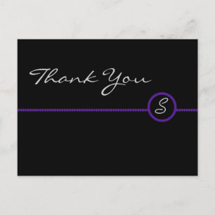 Cartão Postal Cartão-Cartão Monograma