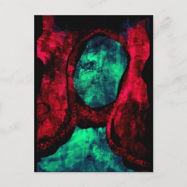 Cartão Postal "Cartão da arte de JTG de Madonna vermelho" (Frente)