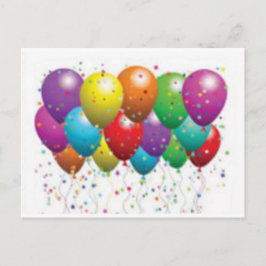 Cartão Postal cartão_de_aniversário_personalizado_com_balão-r11e