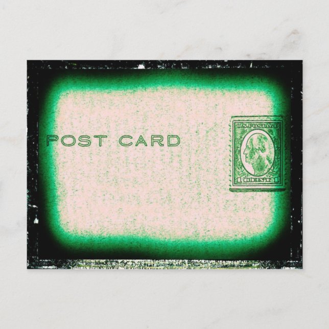 Cartão Postal "Cartão de Posto" (verde) (Frente)