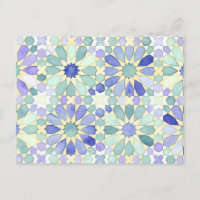 "Cartão islâmico da geometria da tranquilidade