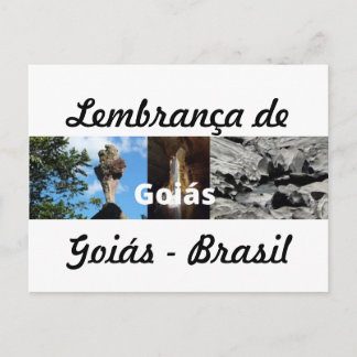 Cartão Postal Cartão, moeda de Goiás