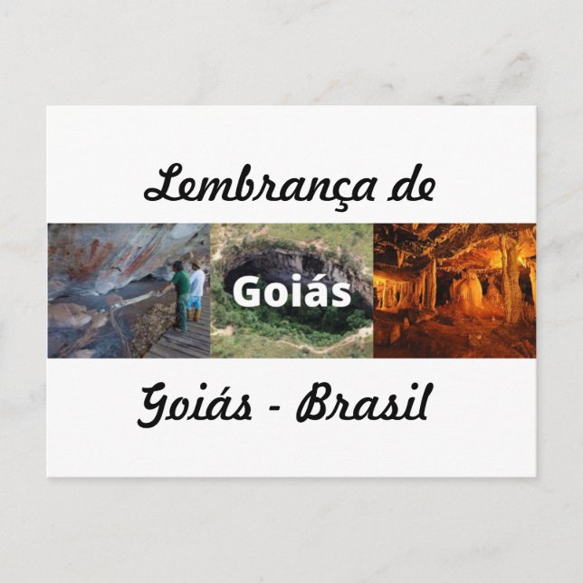 Cartão Postal Cartão, moeda de Goiás (Frente)