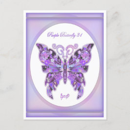 Cartão Postal Cartão-postal 31 Borboleta Roxa