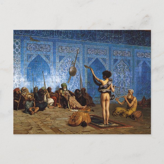 Cartão Postal Cartão-postal: A Cobra Charmer (Frente)