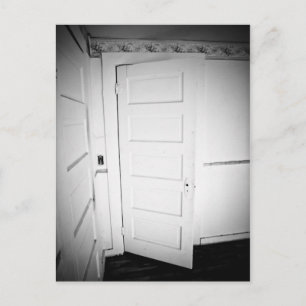 Cartão Postal Cartão-postal à porta Spooky