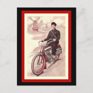 Cartão Postal Cartão-Postal À Volta Da Motocicleta M-M Turística