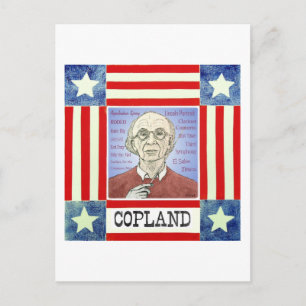 Cartão Postal Cartão-postal Aaron Copland