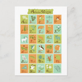 Cartão Postal Cartão-postal ABC Alaskan Wildlife