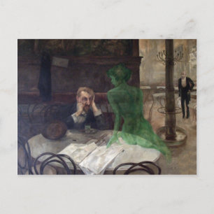 Cartão Postal Cartão-postal Absinthe Drinker