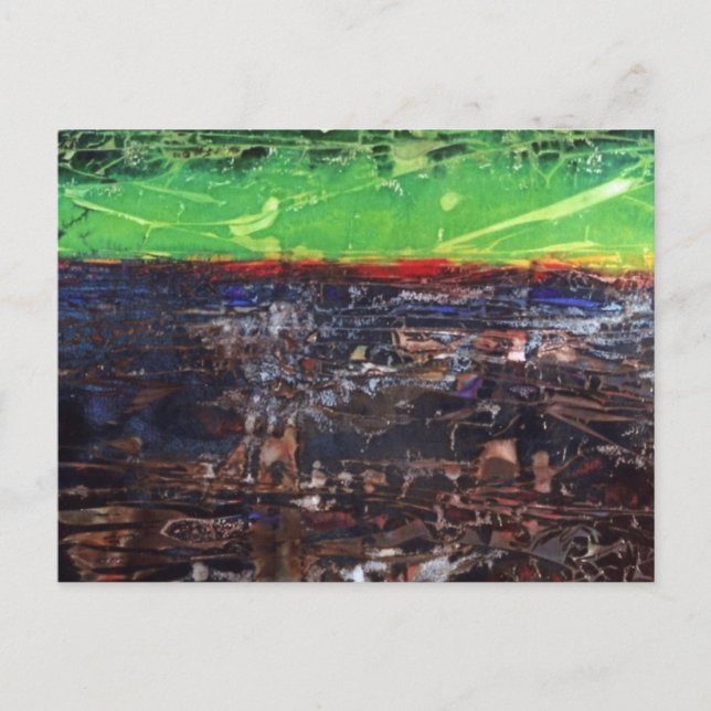 Cartão Postal Cartão-Postal Abstrato "Um Ano No País" (Frente)